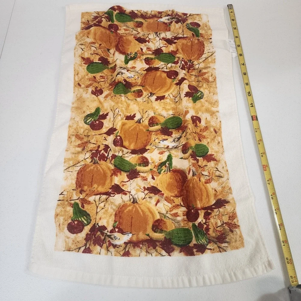 Dishtowel Lot Of 7  Kitchen Decrotive Towels Butterfly Sunflower Fall Birdhouse